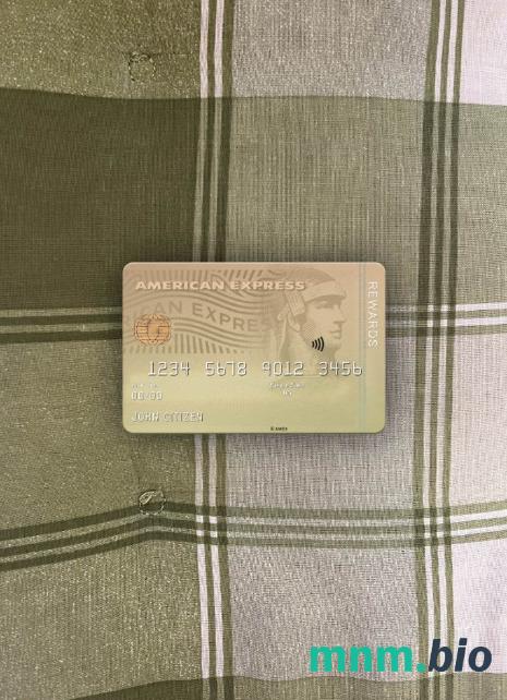 USA Ohio SUTTON bank AMEX Membership Rewards Credit Card wygląd fotograficzny skan PSD + zdjęcie